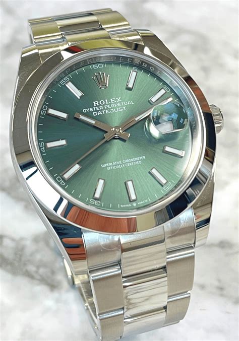 rolex watch green dial price|rolex tiffany blue 41 price.